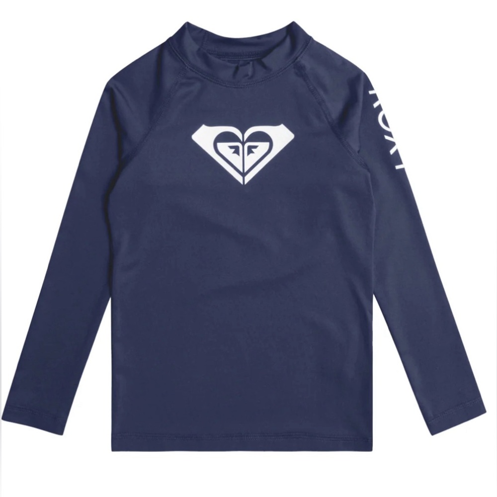 NWT Roxy Whole Heated Long Sleeve Rash Guard Size 10 (Girls)